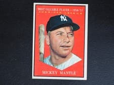 Mickey Mantle: MVP 1961 Topps card