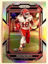 Isiah Pacheco 2022 Panini Prizm card