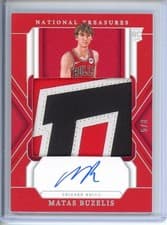 Matas Buzelis 2024-25 Panini National Treasures card