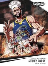 Stephen Curry 2024 Panini Prizm Black Manga card