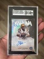 2025 Bowman University Chrome The Big Kahuna Autographs Garrett Nussmeier #BK-GN card