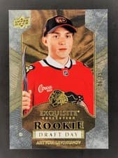 2025-26 Upper Deck Black Diamond Exquisite Rookie Draft Day Artyom Levshunov #RDD-AL card