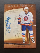 2025-26 Upper Deck Artifacts History Lesson Signatures Bryan Trottier #HL-5A card
