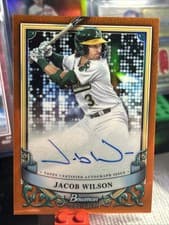 Jacob Wilson 2024 Bowman Sterling Prospect Autograph card