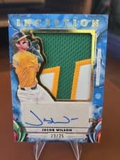 2025 Topps Inception Inception Autograph Jumbo Patch Jacob Wilson #IAJP-JWI card