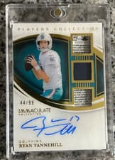 2025 Panini Immaculate Immaculate Players Collection Autographs Ryan Tannehill #5 card