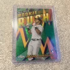 2024 Topps Chrome Logofractor Edition Chrome All-Etch Rookie Rush Jasson Dominguez #CERL-4 card