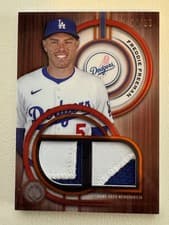 2025 Topps Tribute Single-Player Dual Relics Freddie Freeman #DR-FF card
