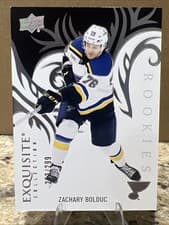 2024-25 Upper Deck Ice Exquisite Collection Rookies Zachary Bolduc #R-3 card