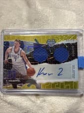 2024-25 Bowman's Best University Prospect Dual Relic Autographs Kon Knueppel #PDRA-KKN card