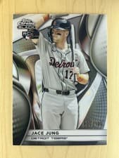 2025 Topps Chrome Black Base Set Jace Jung #134 card