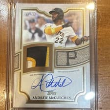 2026 Topps Topps Flagship Autograph Patch Andrew McCutchen #TFAP2-AM card
