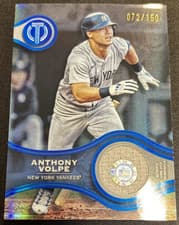 2025 Topps Tribute Stamp Of Approval Anthony Volpe #SOA-AV card
