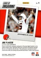 Joe Flacco 2024 Donruss Best of Panini Instant card