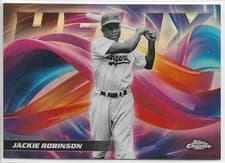 2025 Topps Chrome Update Helix Jackie Robinson #HX-21 card