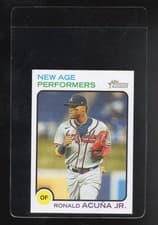 Ronald Acuna Jr. 2022 Topps Heritage New Age Performers card