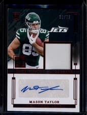 2025 Panini Impeccable Rookie Patch Autos Mason Taylor #7 card
