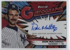 2025 Finest Gustographs Autograph Don Mattingly #G-DM card