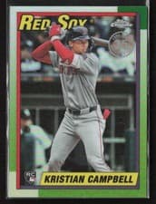 2025 Topps Chrome Update 1990 Topps Chrome Kristian Campbell #90CU-19 card