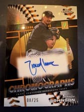 2025 Topps Chrome Chromographs Autographs Randy Johnson #CHR-RJ card