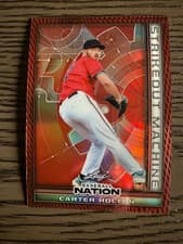 2025 Leaf Baseball Nation Strikeout Machine Carter Holton #SMB-9 card