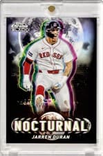 2025 Topps Chrome Black Nocturnal Jarren Duran #NOC-39 card