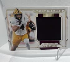 2025 Panini National Treasures Collegiate Rookie Signatures Cam Skattebo #14 card