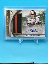 Adley Rutschman 2025 Topps Museum Collection Momentous Material Jumbo Patch Autographs card