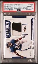 Ed Reed 2018 National Treasures Franchise card