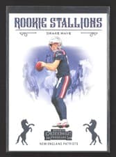 Drake Maye 2024 Panini Contenders Rookie Stallions card