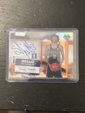Isaiah Evans 2024-25 Bowman University Chrome Campus Dorm Signatures card