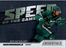Shakir Mukhamadullin 2024-25 Upper Deck Credentials Speed of the Game Rookies card
