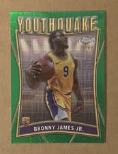 Bronny James Jr. 2024-25 Topps Chrome YouthQuake card