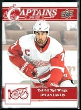 2025-26 Upper Deck Detroit Red Wings Centennial Captains Dylan Larkin #180 card