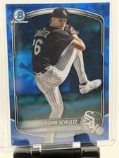 Noah Schultz 2025 Bowman Chrome Sapphire Edition Prospects card
