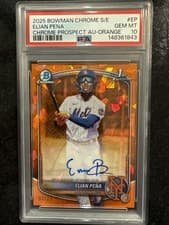 2025 Bowman Chrome Sapphire Edition Prospect Autographs Elian Peña #CPSA-EP card