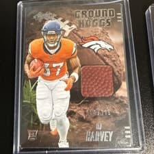 2025 Panini Absolute Ground Hoggs Materials RJ Harvey #GHM-RHY card