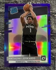 Anthony Edwards 2020 Panini Donruss Optic card