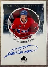 2024-25 SP Authentic UD Authentics Josh Anderson #UDA-JA card