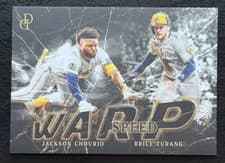 2025 Topps Dynamic Duals Warp Speed Jackson Chourio / Brice Turang #WS-05 card