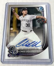 2025 Bowman Chrome Rookie Autographs Chase Dollander #CRA-CD card