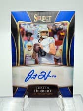 Justin Herbert 2021 Panini Select Signatures Select card