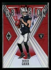 Derek Carr 2019 Panini Phoenix QB Vision card