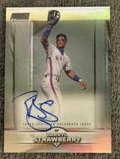 2025 Stadium Club Chrome Autographs Darryl Strawberry #SCCA-DS card