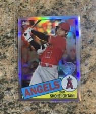 Shohei Ohtani 2020 Topps Chrome 1985 card