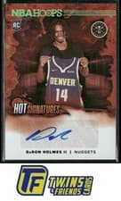 2024-25 Hoops Hot Signatures Rookies DaRon Holmes II #HSR-HOL card