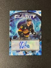 Elias Pettersson 2024-25 Upper Deck Black Diamond Signature Clarity card