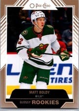 Matt Boldy 2022 Upper Deck O Pee Chee Glossy card
