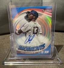 2025 Finest Moments Autographs Jazz Chisholm Jr. #FMA-JC card