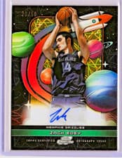 2025-26 Topps Cosmic Chrome First Flight Signatures Zach Edey #FF-ZE card